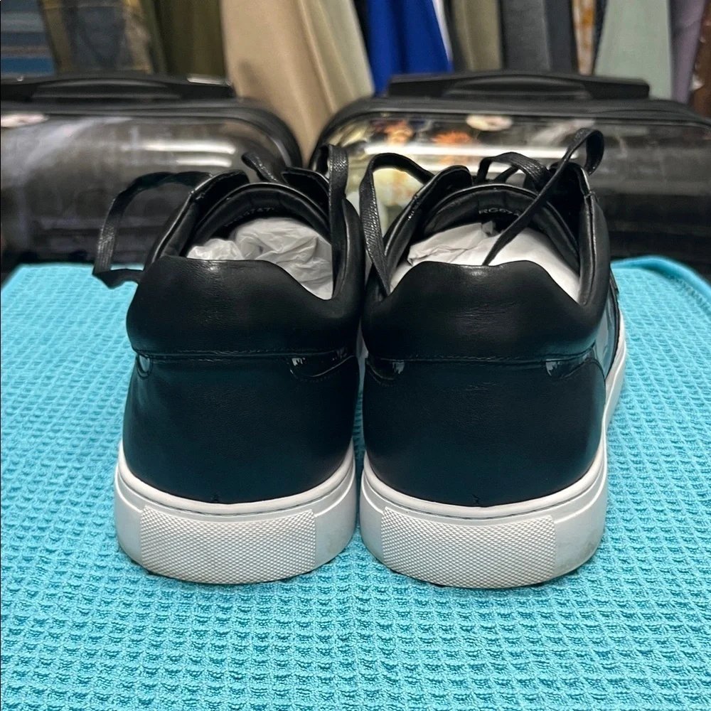 Robert Graham Black and White Skull Sneakers